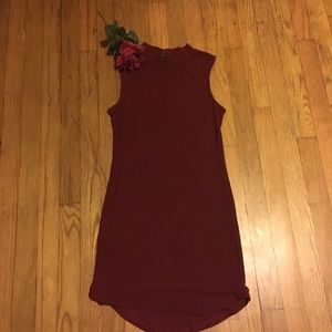 Burgundy dress